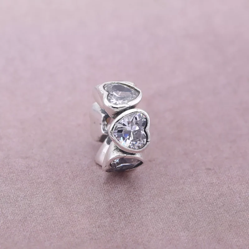 (bild till) Pandora Mellanled Mousserande Hjärta - 791252Cz - View 2