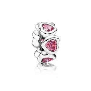(bild till) Pandora Mellanled Mousserande Hjärta - 791252Czs