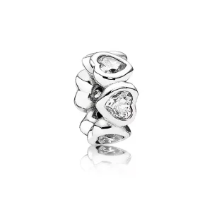 (bild till) Pandora Mellanled Mousserande Hjärta - 791252Cz