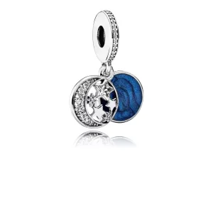 (bild till) PANDORA Moon & Blue Sky Hängberlock 791993CZ