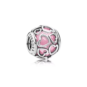 (bild till) PANDORA Pink Encased in Love Berlock 792036PCZ