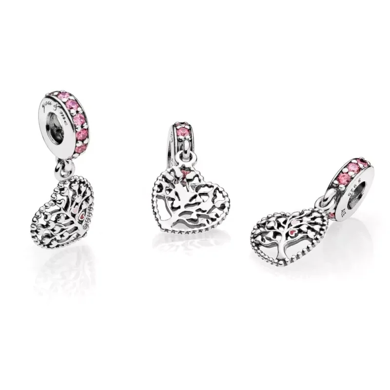 (bild till) PANDORA Pink Family Tree Hängberlock 796592CZSMX - View 2