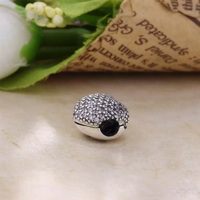 (bild till) PANDORA Pink Pavé Open My Heart Klämstopp 791427PCZ - View 4