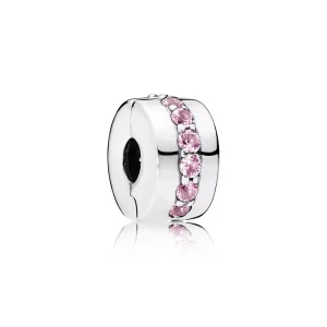 (bild till) PANDORA Pink Shining Path Klämstopp 791972PCZ