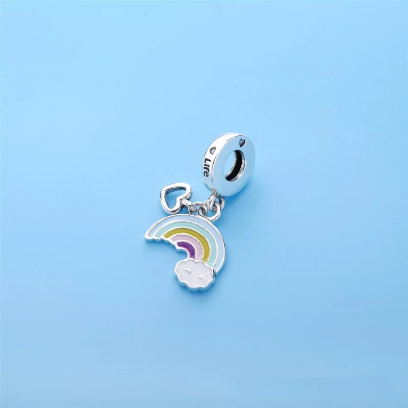 (bild till) PANDORA Rainbow & Cloud Hängberlock 797016ENMX - View 3