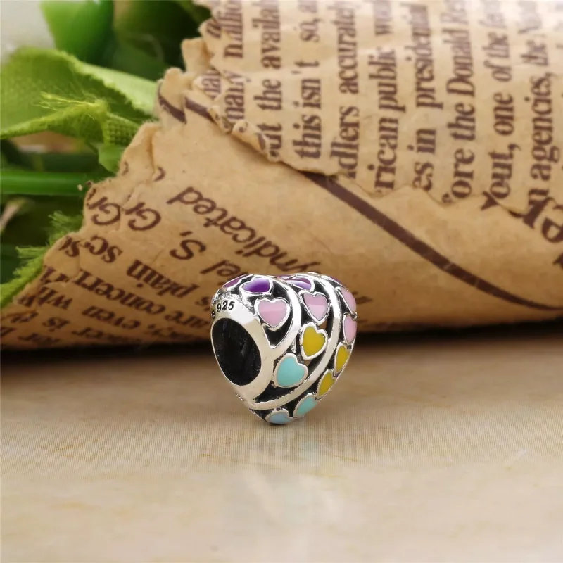 (bild till) PANDORA Rainbow Hearts Berlock 797019ENMX - View 3