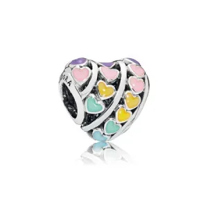 (bild till) PANDORA Rainbow Hearts Berlock 797019ENMX