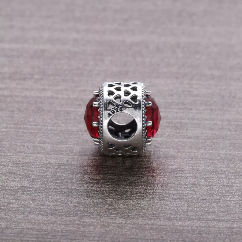(bild till) PANDORA Sparkling Cerise Pink Berlock 791725NCC - View 3