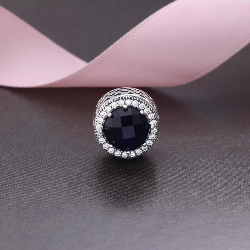 (bild till) PANDORA Sparkling Dark Blue Berlock 791725NMB - View 2