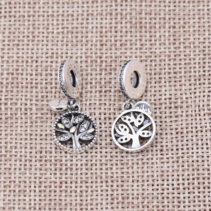 (bild till) PANDORA Sparkling Family Tree Hängberlock 791728CZ - View 3