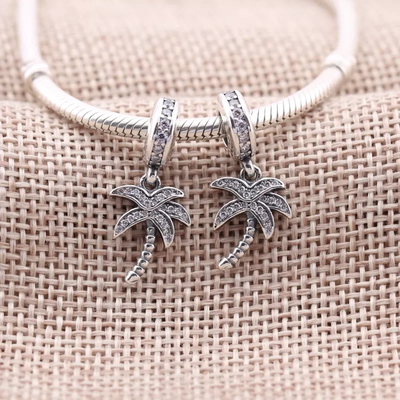 (bild till) PANDORA Sparkling Palm Tree Hängberlock 791540CZ - View 2