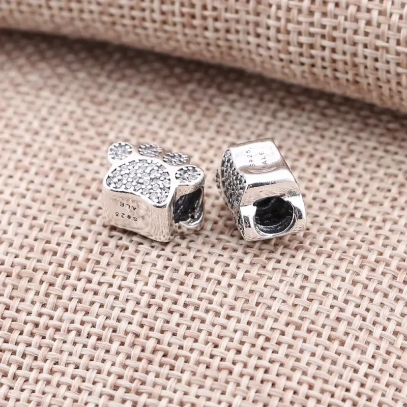 (bild till) PANDORA Sparkling Paw Print Berlock 791714CZ - View 2