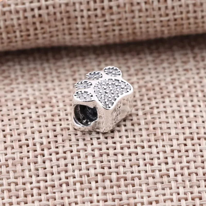(bild till) PANDORA Sparkling Paw Print Berlock 791714CZ - View 3