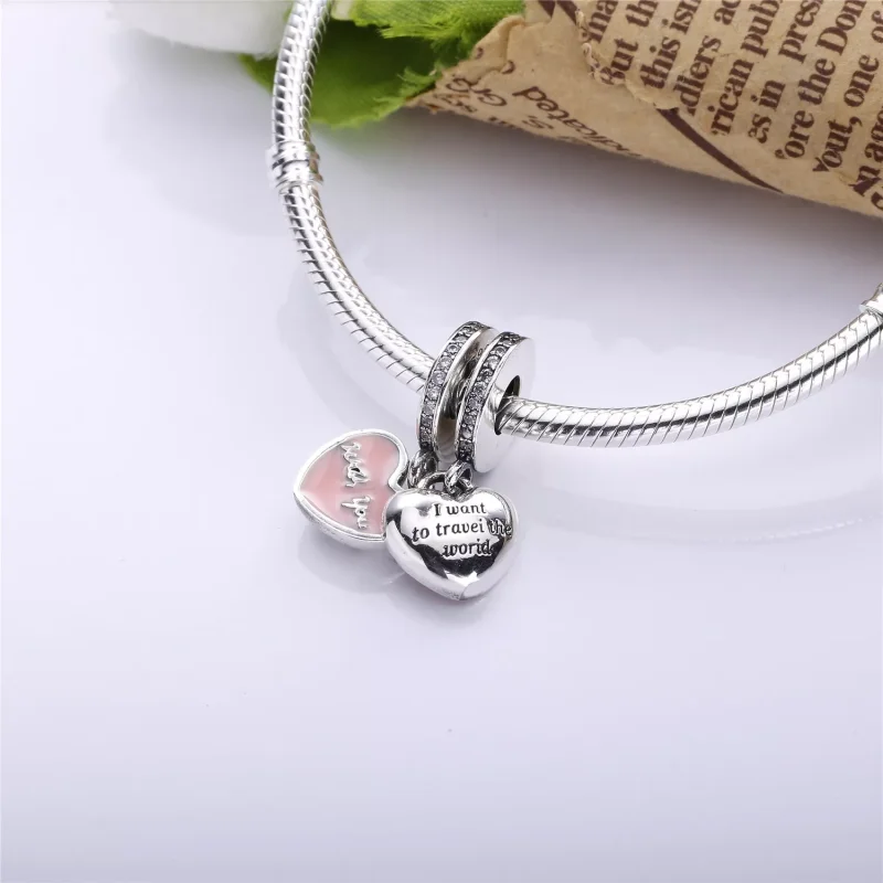 (bild till) PANDORA Travel Together Forever Hängberlock 791717CZ - View 2