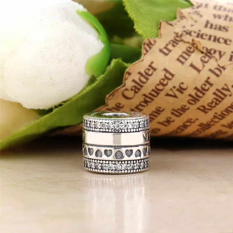 (bild till) Spinning Hearts of PANDORA Berlock 797402CZ - View 3
