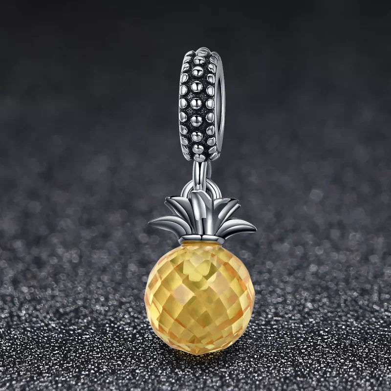 (bild till) Pandora Stil Hängberlock Ananas - Scc150 - View 3