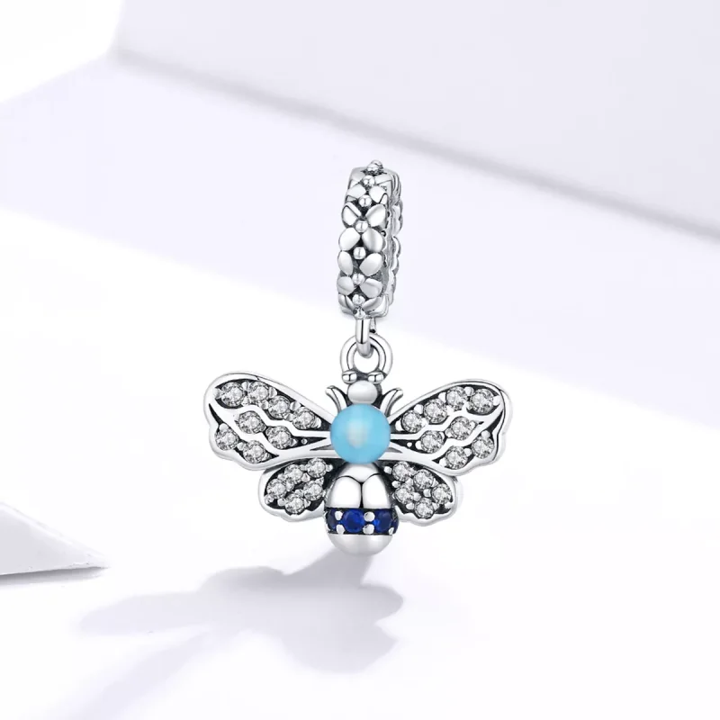 (bild till) Pandora Stil Hängberlock Blue Bee - Scc1480 - View 2