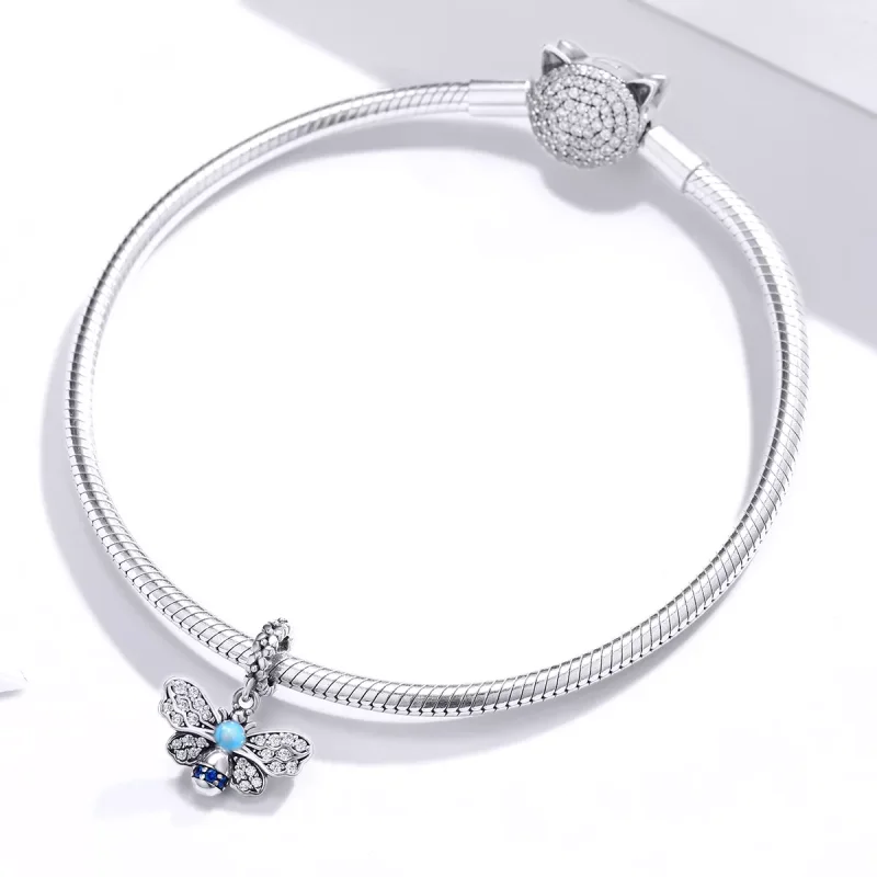 (bild till) Pandora Stil Hängberlock Blue Bee - Scc1480 - View 3