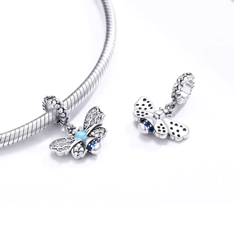 (bild till) Pandora Stil Hängberlock Blue Bee - Scc1480 - View 4