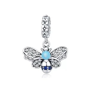 (bild till) Pandora Stil Hängberlock Blue Bee - Scc1480