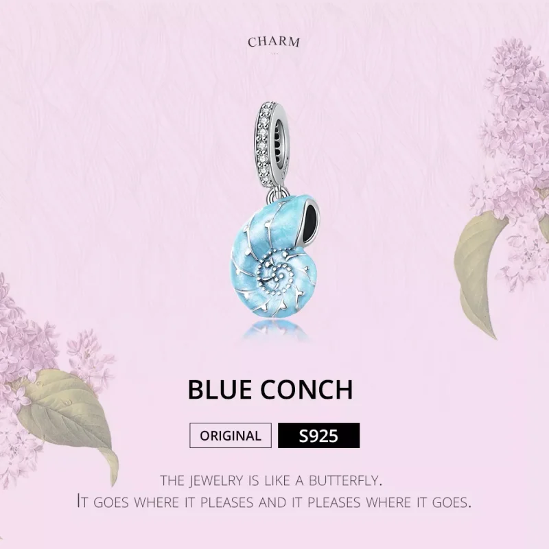 (bild till) Pandora Stil Hängberlock Blue Conch - Scc1560 - View 6