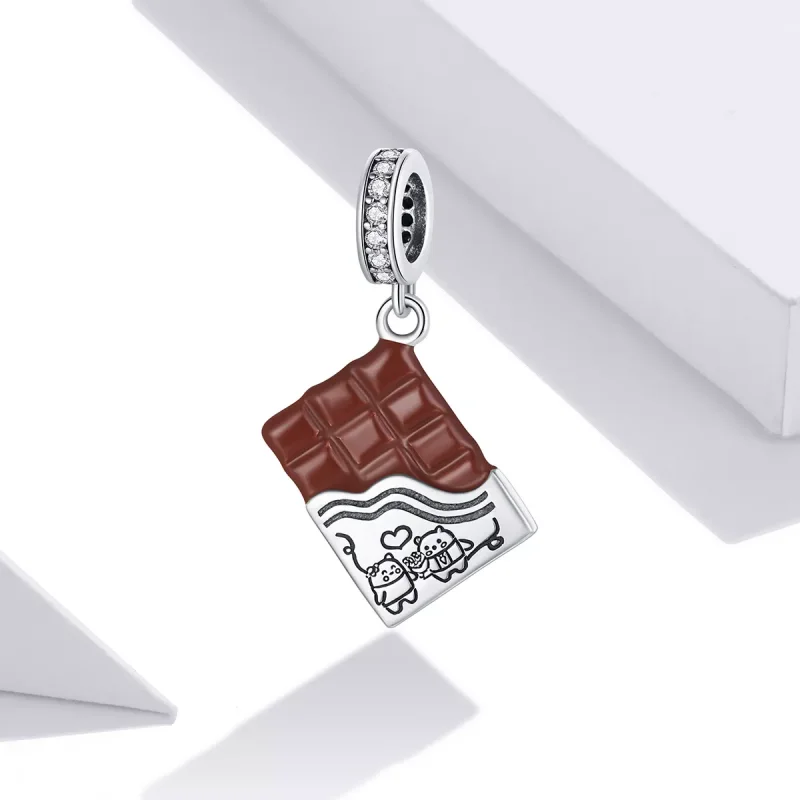 (bild till) Pandora Stil Hängberlock Chokladkärlek - Scc1782 - View 2