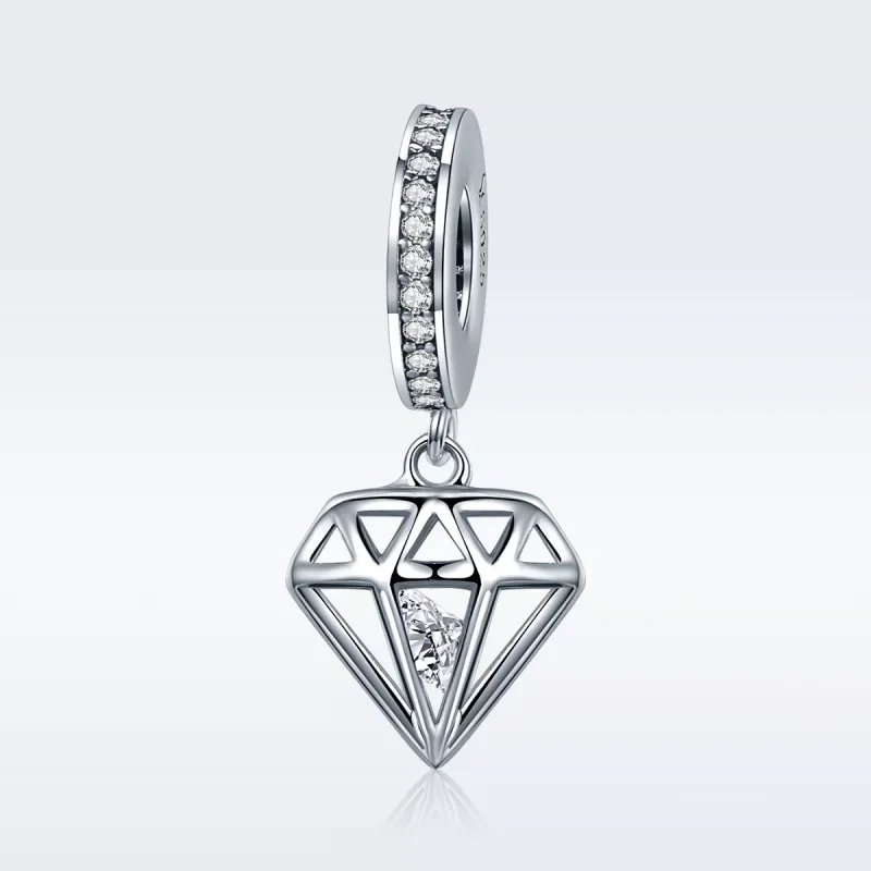 (bild till) Pandora Stil Hängberlock Diamant - Scc186 - View 2