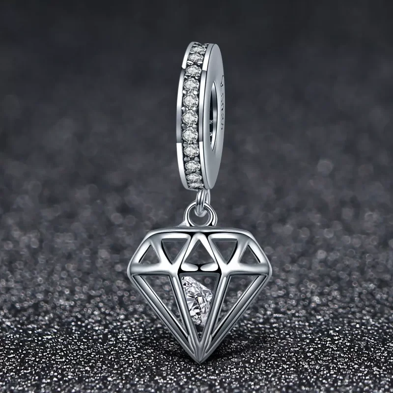 (bild till) Pandora Stil Hängberlock Diamant - Scc186 - View 3