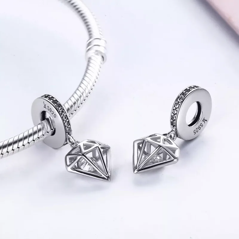 (bild till) Pandora Stil Hängberlock Diamant - Scc186 - View 6