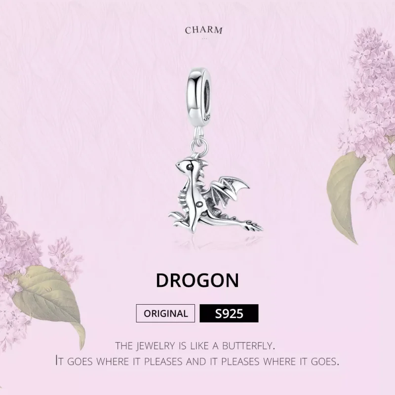 (bild till) Pandora Stil Hängberlock Du Är Magisk Drake - Scc1322 - View 6