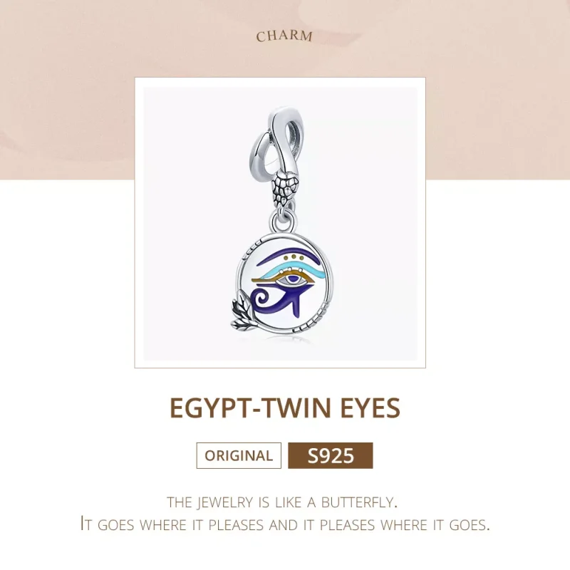(bild till) Pandora Stil Hängberlock Egypten - Twin Eyes - Scc1857 - View 6