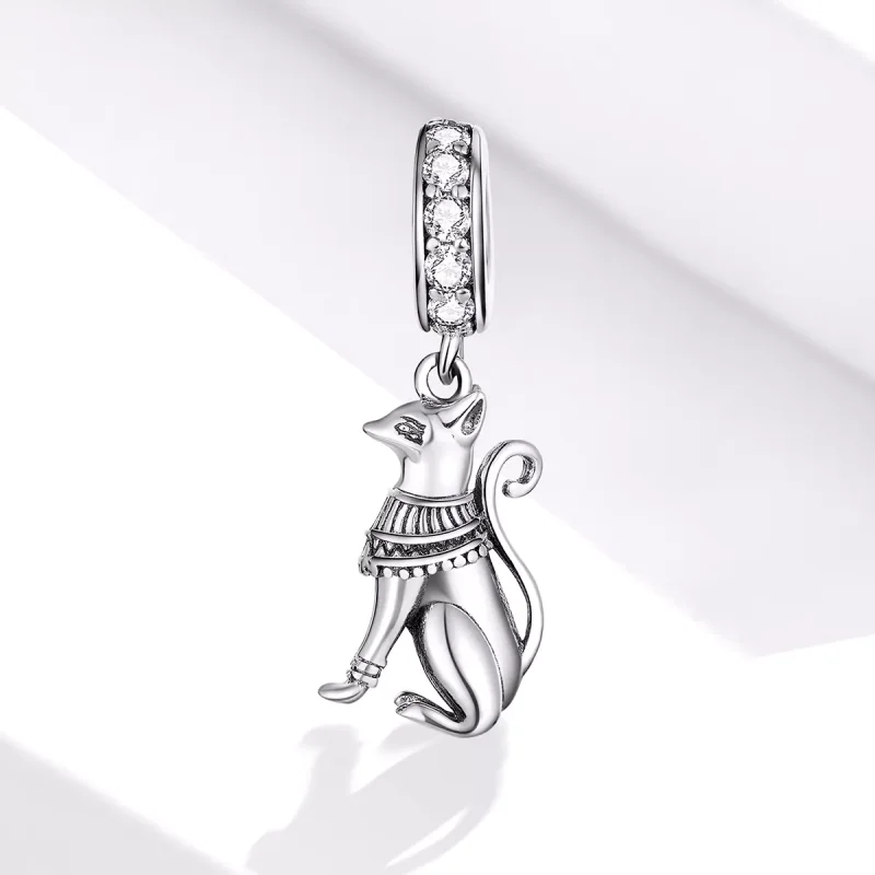 (bild till) Pandora Stil Hängberlock Egyptisk Katt - Scc1505 - View 2