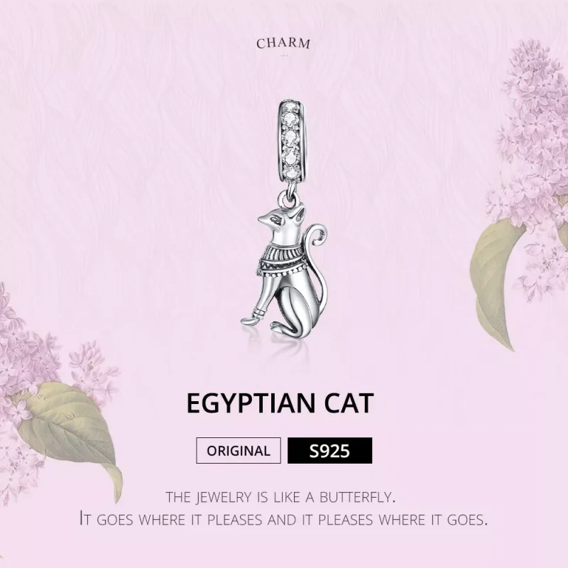 (bild till) Pandora Stil Hängberlock Egyptisk Katt - Scc1505 - View 6