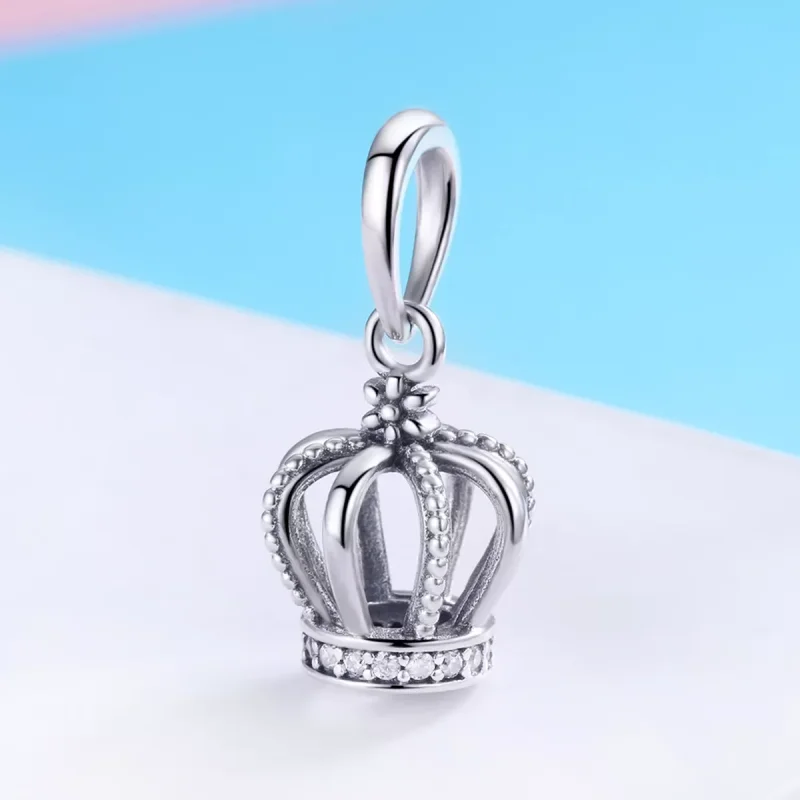 (bild till) Pandora Stil Hängberlock Elegant Krona - Scc781 - View 2