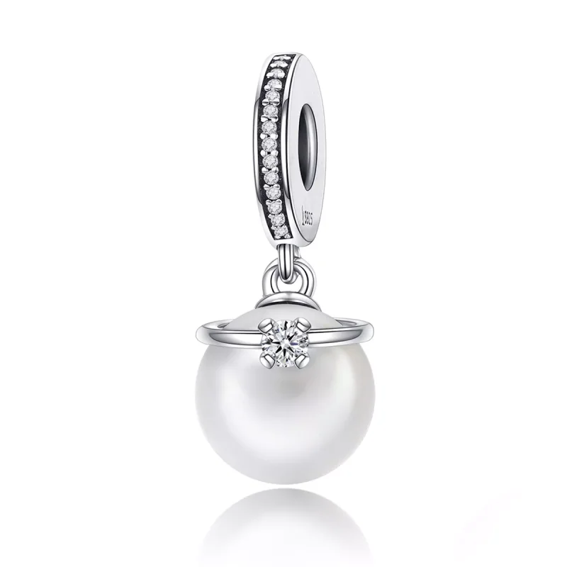 (bild till) Pandora Stil Hängberlock Eleganta Pärlor - Scc137 - View 2