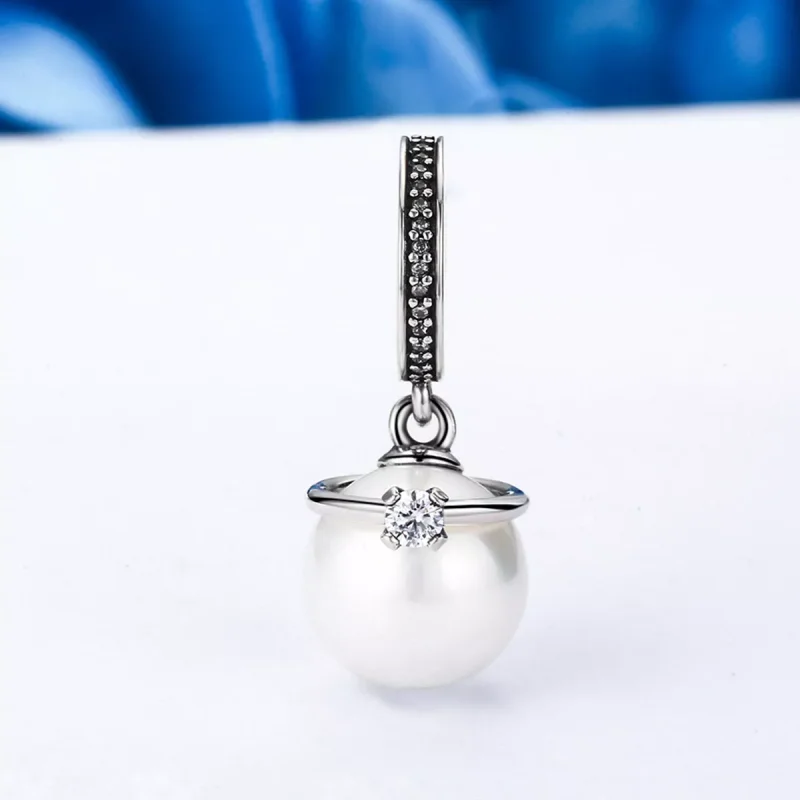(bild till) Pandora Stil Hängberlock Eleganta Pärlor - Scc137 - View 3