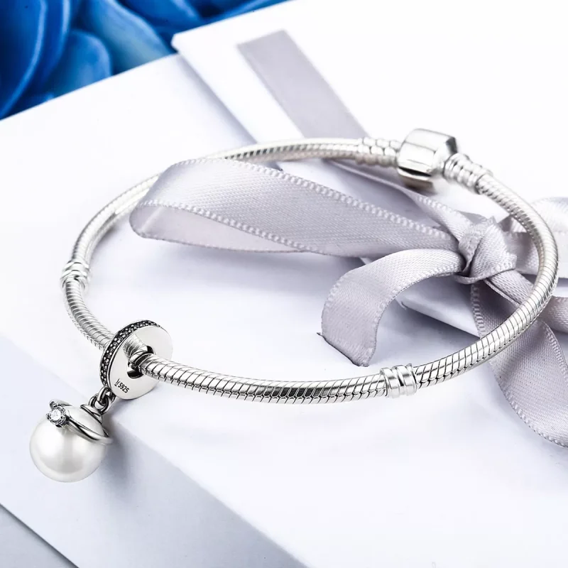 (bild till) Pandora Stil Hängberlock Eleganta Pärlor - Scc137 - View 5