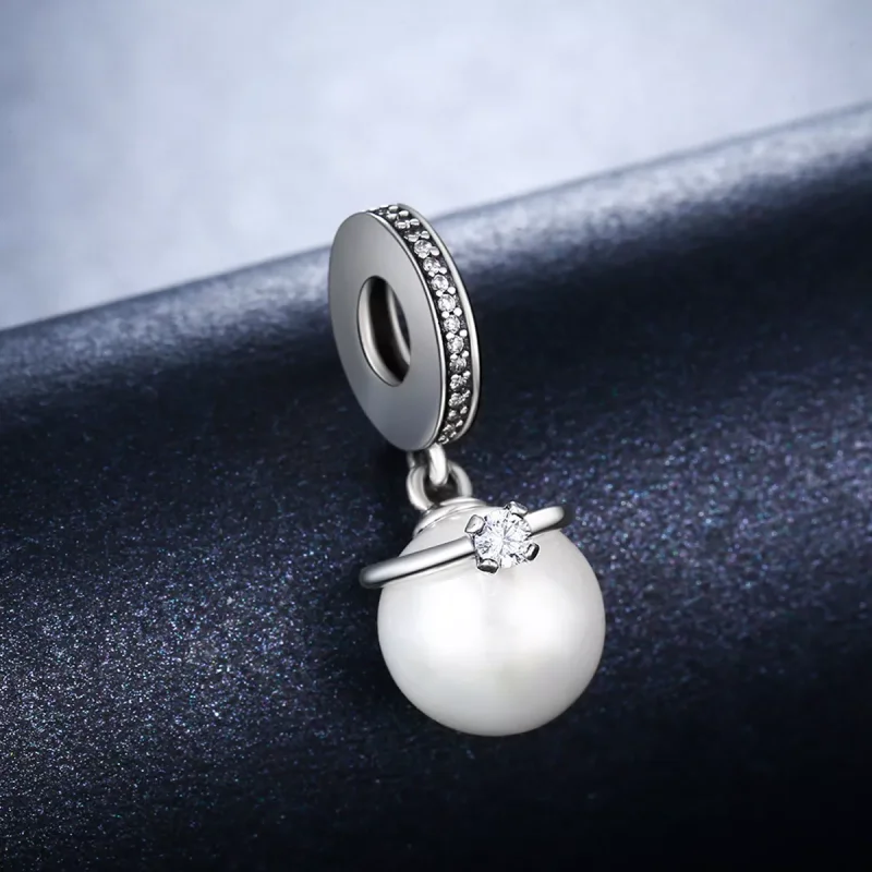 (bild till) Pandora Stil Hängberlock Eleganta Pärlor - Scc137 - View 6