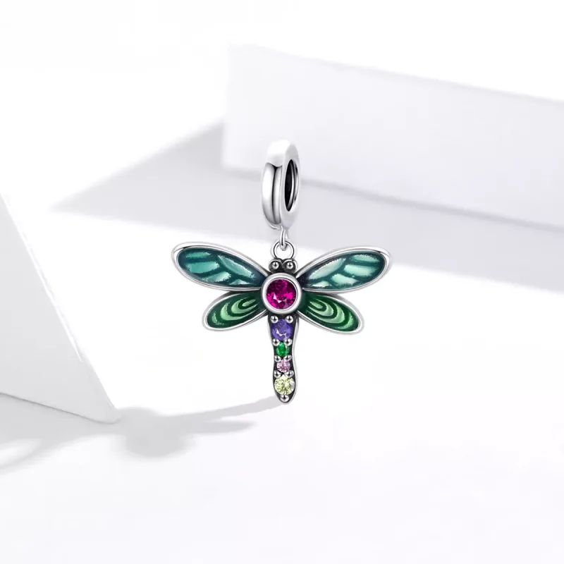 (bild till) Pandora Stil Hängberlock Glänsande Dragonfly - Scc1706 - View 2