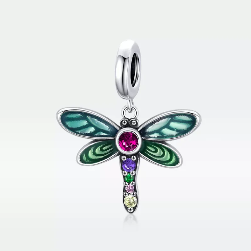 (bild till) Pandora Stil Hängberlock Glänsande Dragonfly - Scc1706 - View 5