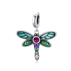 (bild till) Pandora Stil Hängberlock Glänsande Dragonfly - Scc1706