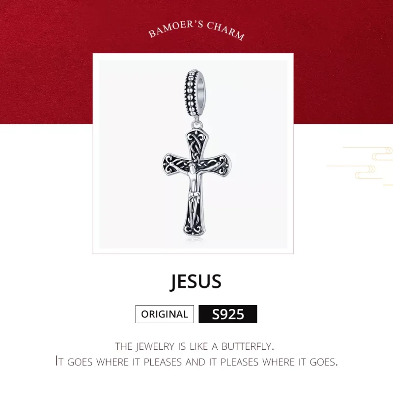 (bild till) Pandora Stil Hängberlock Jesu Kors - Scc1407 - View 8