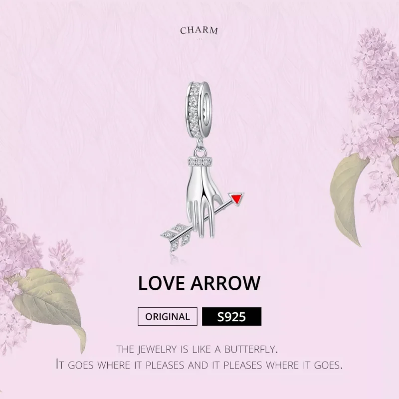 (bild till) Pandora Stil Hängberlock Love Arrow - Scc1375 - View 6