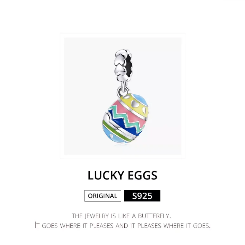 (bild till) Pandora Stil Hängberlock Lucky Eggs - Scc1753 - View 6