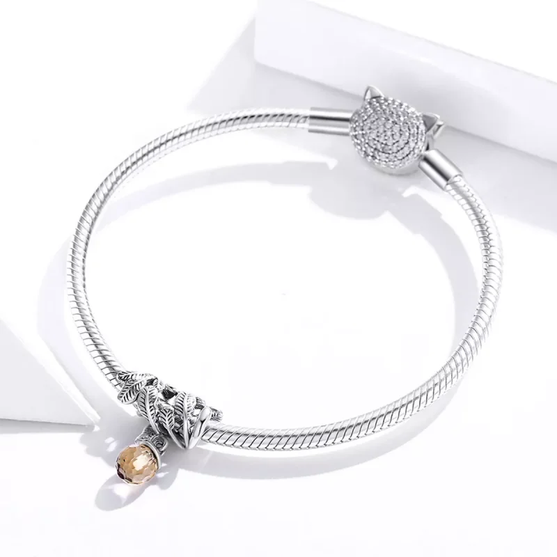 (bild till) Pandora Stil Hängberlock Lucky Pine Cone - Bsc336 - View 3