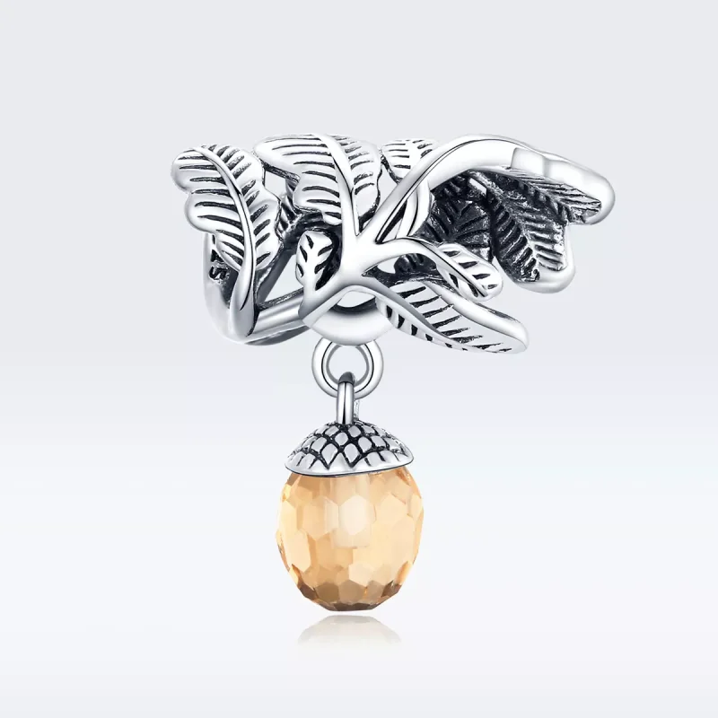 (bild till) Pandora Stil Hängberlock Lucky Pine Cone - Bsc336 - View 5