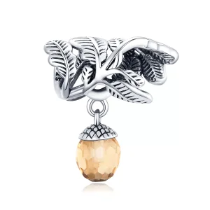 (bild till) Pandora Stil Hängberlock Lucky Pine Cone - Bsc336