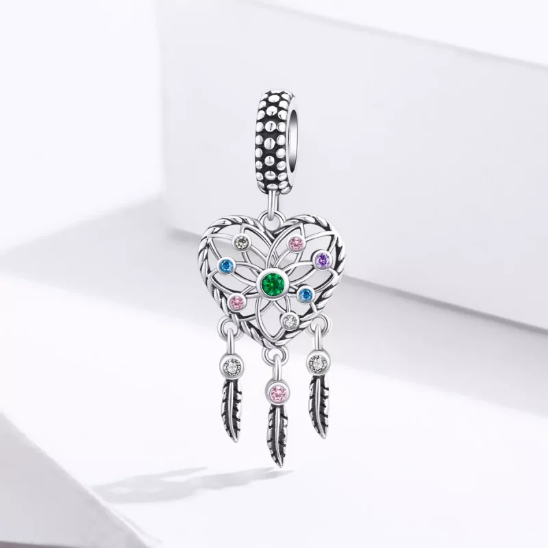 (bild till) Pandora Stil Hängberlock Openwork Family Tree Heart - Scc1445 - View 2