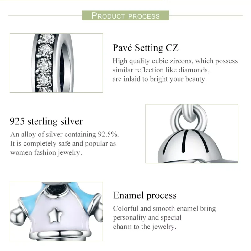 (bild till) Pandora Stil Hängberlock Perfect Life Little Baby Boy - Scc544 - View 7