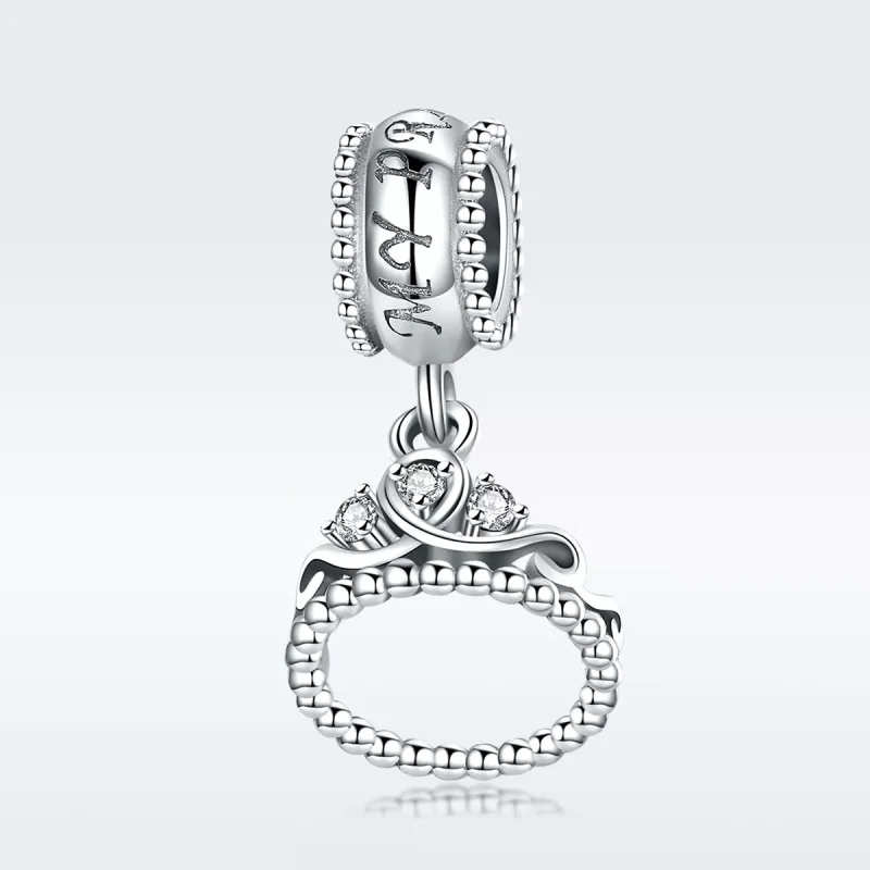 (bild till) Pandora Stil Hängberlock Princess Crown - Scc739 - View 3